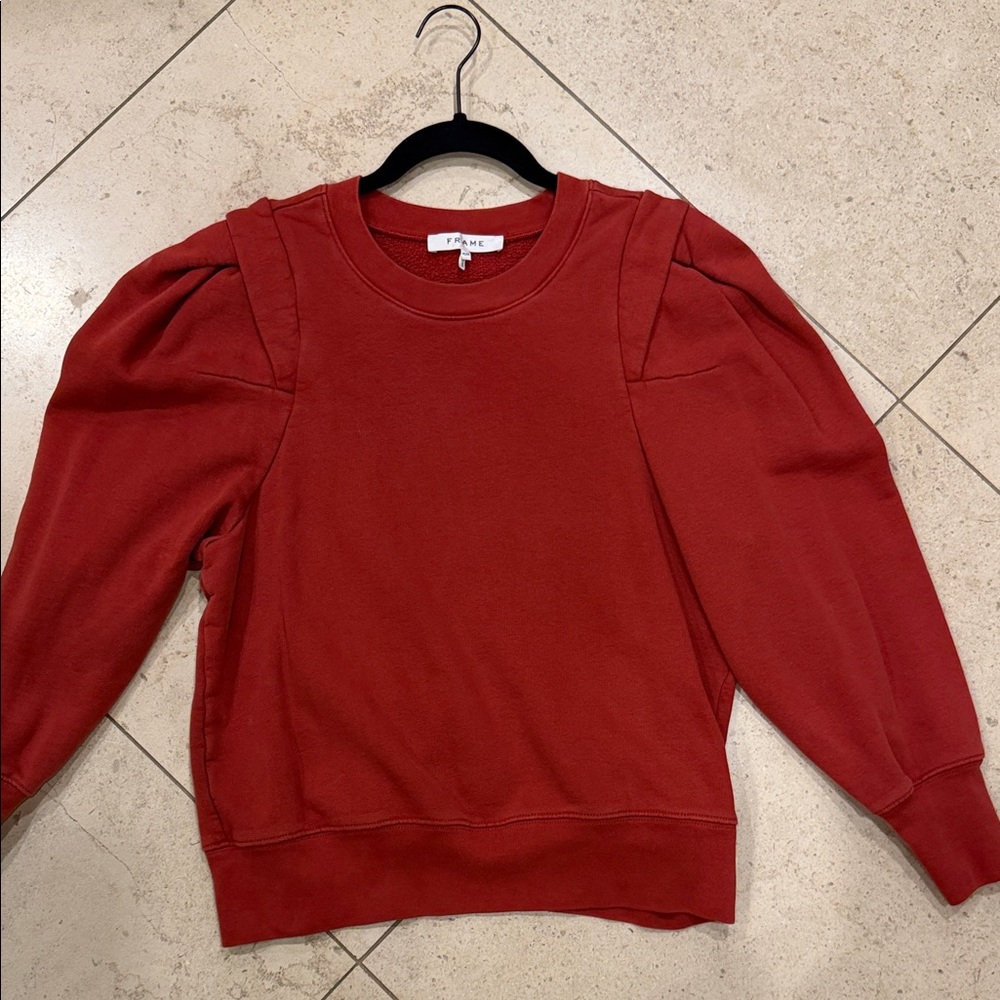 Frame Denim Red Sweatshirt